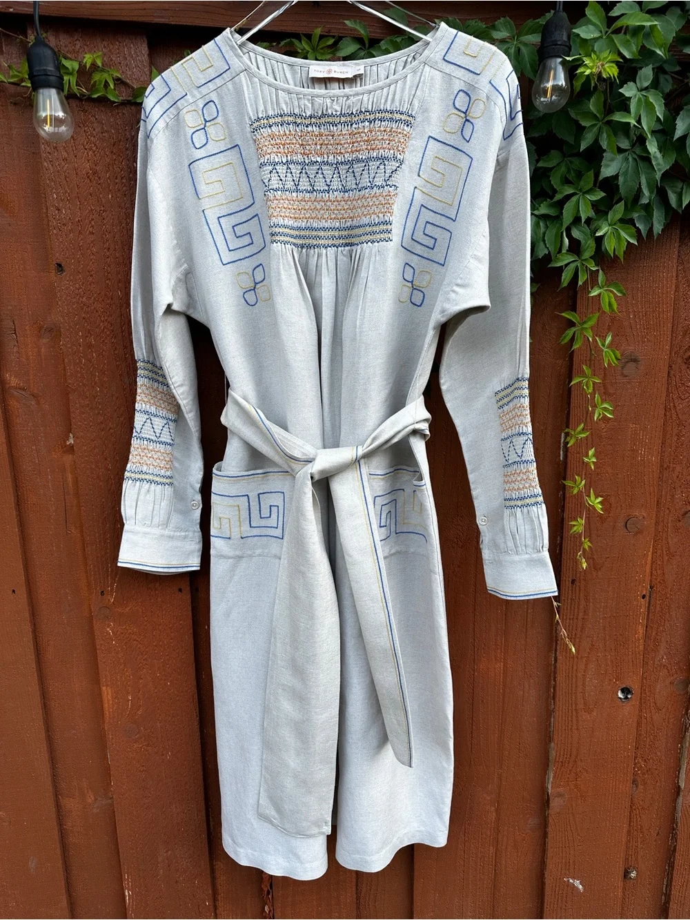 Tory Burch embroidered midi dress